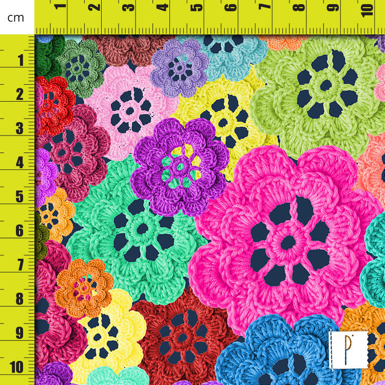 Estampa Crochet Colorido - 2